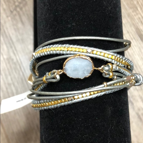 Nakamol Jewelry - NWT! Nakamol wrap bracelet geode crystal